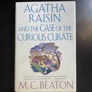 Agatha Raisin & the Case of the Curious Curate- M C Beaton Brand New First Edit